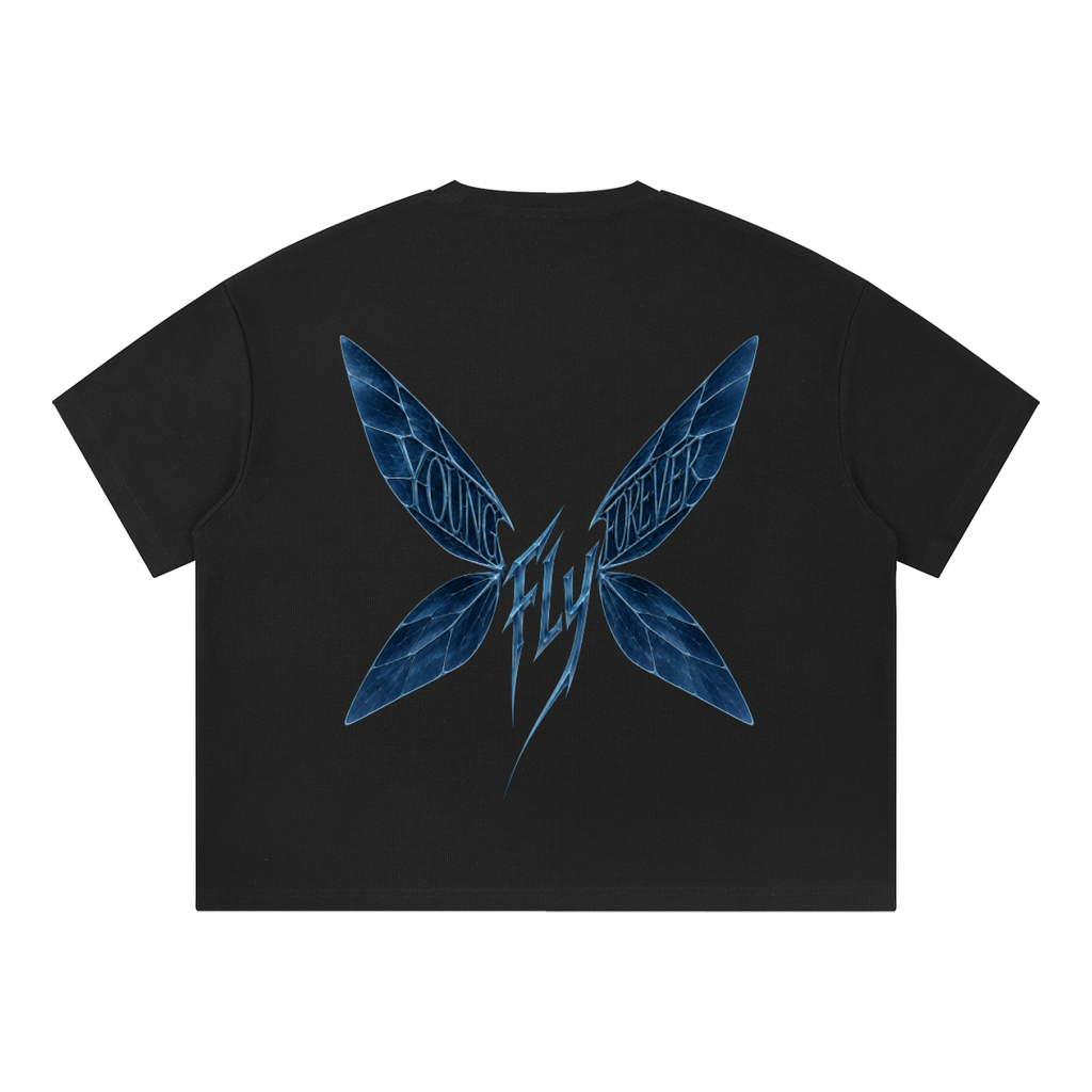 Youn Fly Forever Pixie Waffle Boxy T-Shirt