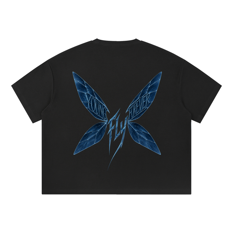 Youn Fly Forever Pixie Waffle Boxy T-Shirt