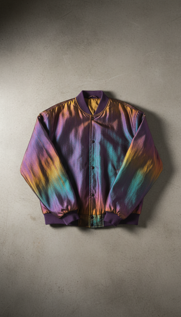 Oversized Iridescent Windbreaker