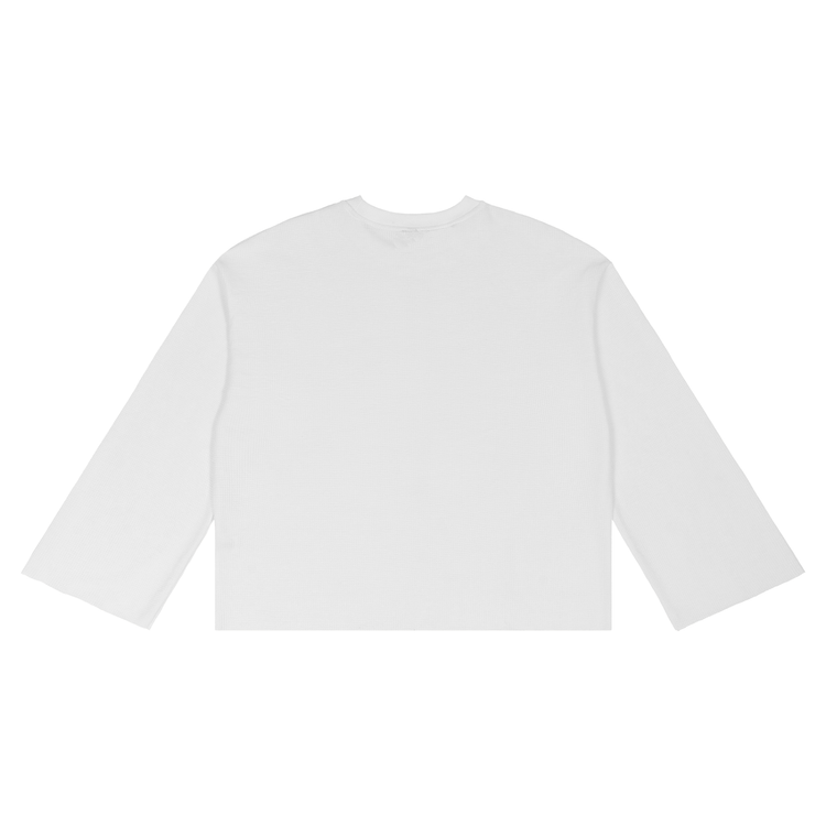 Unisex Waffle Raw Edge skull pilot T-Shirt
