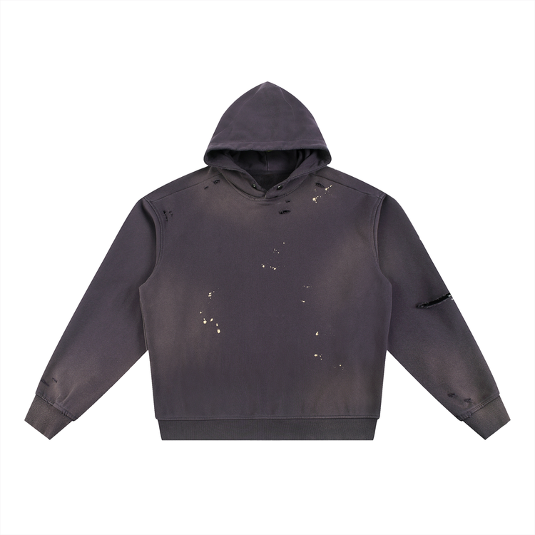 Sun Fade Dark Purple Young Fly Forever Fleece Hoodie