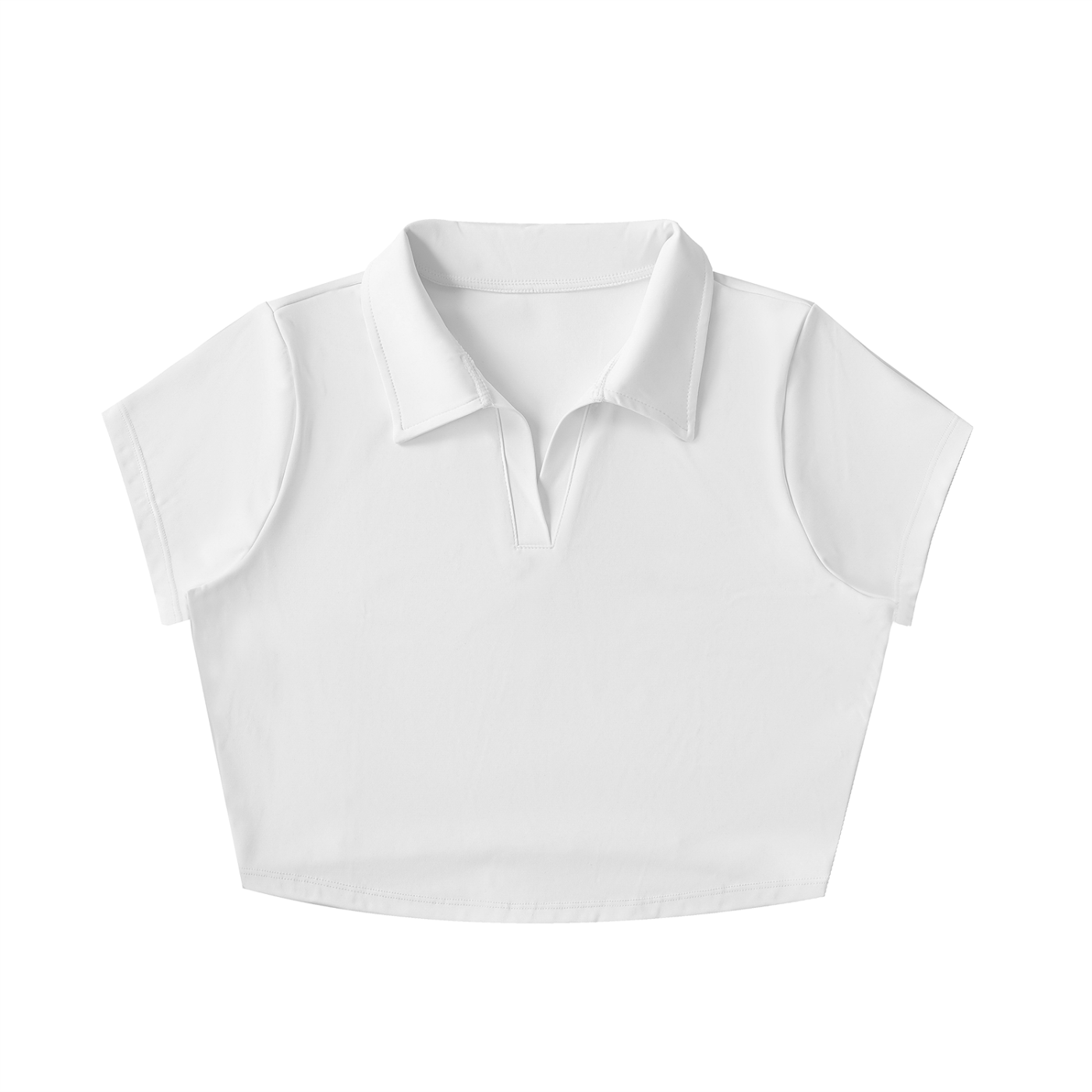 V-Neck Young Fly Forever Peacock Crop Top