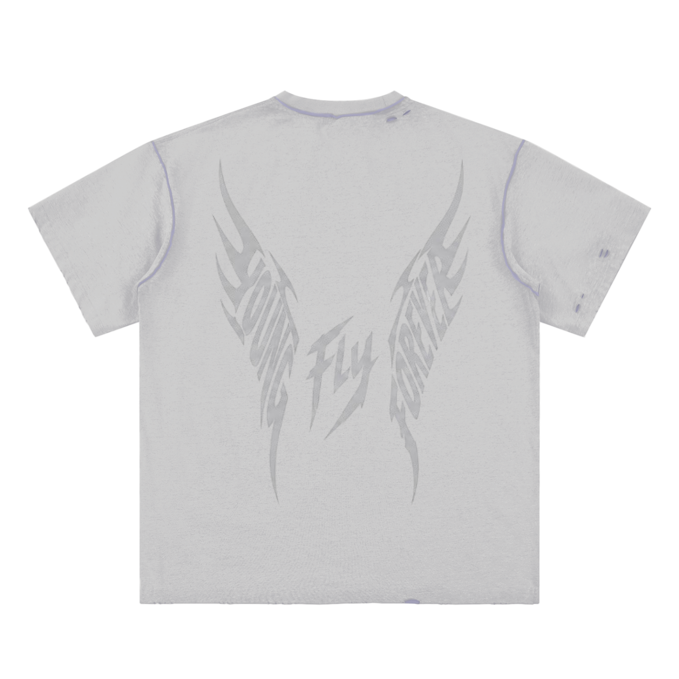 White/Purple Young Fly Forever Reversible T-shirt