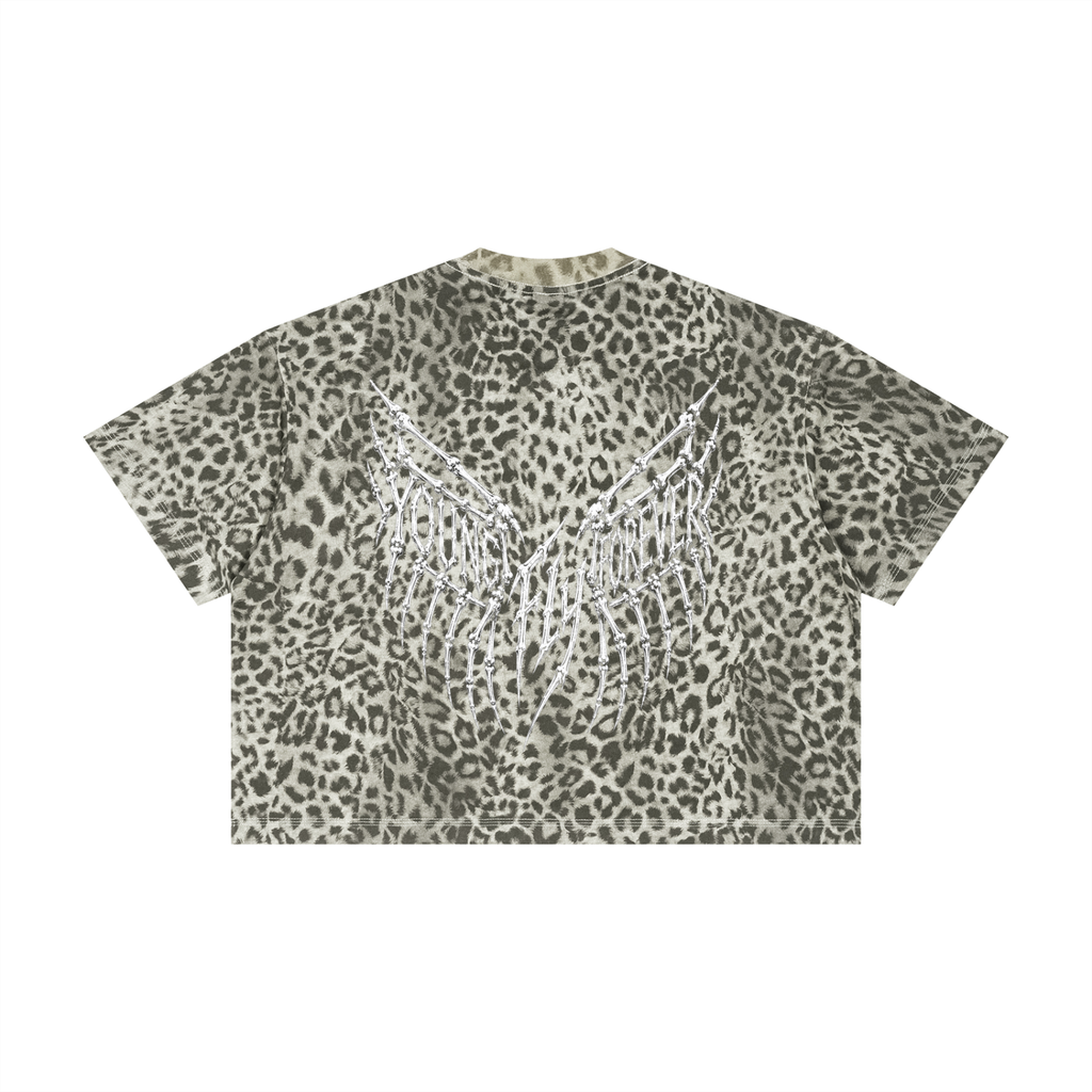 Unisex Leopard Young Fly Forever Boxy T-Shirt