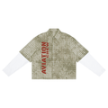Young Fly Forever Aviation Crew Vintage Wash Plaid Short Sleeve Shirt