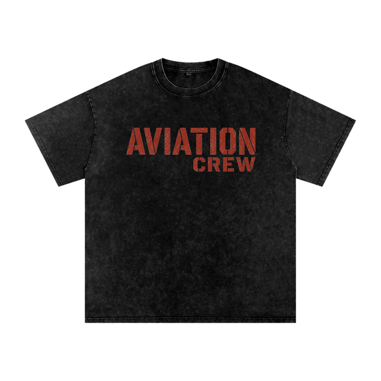 Young Fly Forever Aviation Crew  Oversized T-Shirt