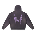 Sun Fade Dark Purple Young Fly Forever Fleece Hoodie