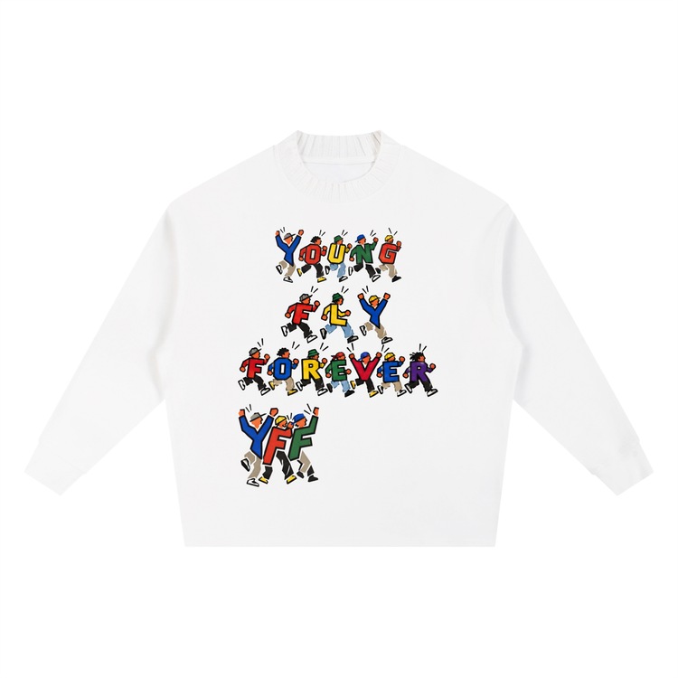 Knitted Round Neck Oversize YFF peoples Sweatshirt