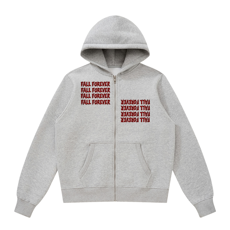 Unisex Fleece Zip-up "Fall Forever" Hoodie
