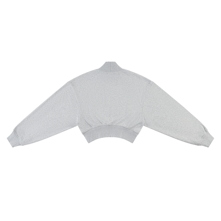 Women's Crop Mock Neck YFF leaves Sweatshirt